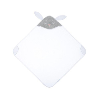 Měkká osuška s kapucí a ušima 100x100 cm Králíček