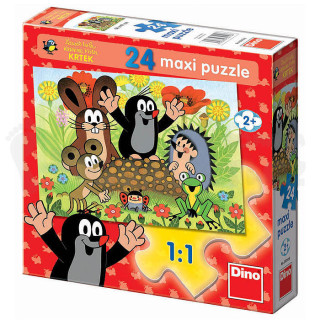 Puzzle Maxi Krtek na krtině 66x47cm v krabici 24dílků