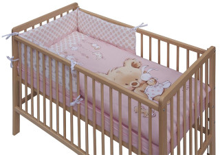 Souprava do postýlky 6dílná Scarlett Grisi - růžová 90 x 120 cm  