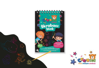 Škrabací/Vyškrabovací notes CREATED barevný 10 listů 10x14 cm