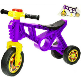 Motorka odrážedlo s klaksonem Fialová