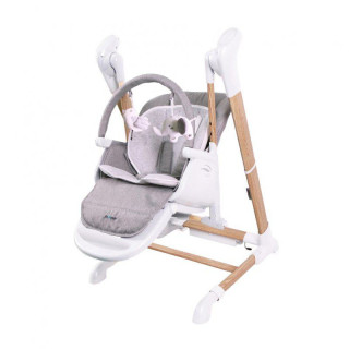 Jídelní židlička B-Swinging Chair Pure White 2v1