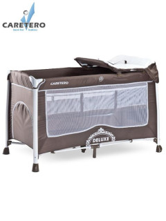 Cestovní postýlka CARETERO Deluxe BROWN