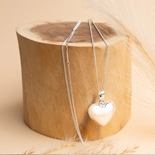 Těhotenská rolnička - Srdíčko stříbrné