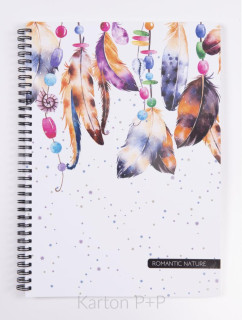 Kroužkový blok A4 Romantic Nature Indián