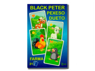 Černý Petr/Pexeso/Dueto farma 3v1 31 ks