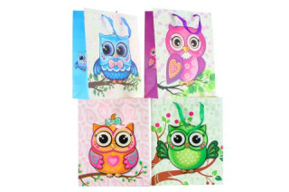 Velká dárková taška se sovičkami