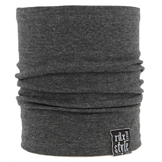 Dětský nákrčník - tunel jednobarevný Šedá, nášivka Vel. 2