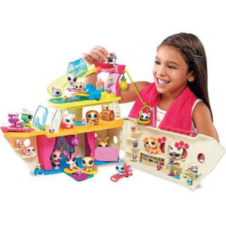Littlest Pet Shop Hrací set - výletní loď se 3 zvířátky
