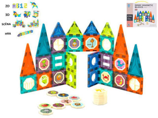 Stavebnice magnetická 52 ks