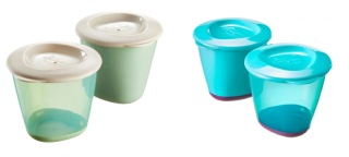 Nádobky na jídlo s měkkým dnem Explora 2 ks