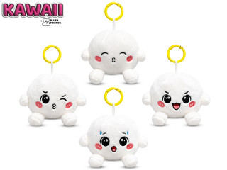 Plush Friends Kawaii Bao knedlíček plyšový přívěsek na klíče 8cm