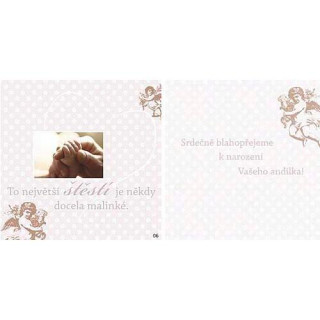 Hrající Blahopřání k narození miminka- TO NEJVĚTŠÍ ŠTĚSTÍ...