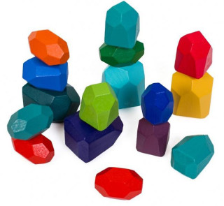 Dřevěná barevná věz - Kameny