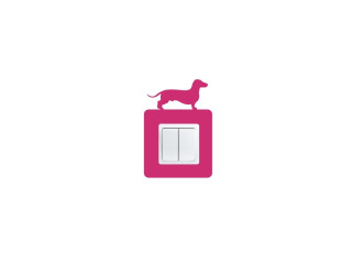 Samolepka k vypínači Pes