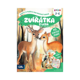 Kvído - Karty a puzzle pro mluvicí tablík: Zvířátka z lesa Albi