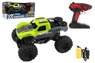 Auto RC terénní 4x4 zelené 29 cm na baterie + dobíjecí pack