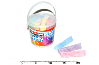 Křídy chodníkové barevné 20 ks trojhranné