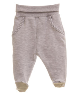 Dětské teplákové polodupačky šedý melír MKcool