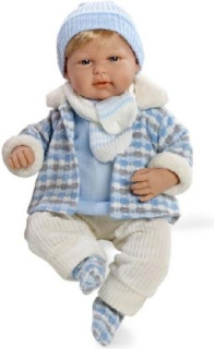 Panenka kluk vonící 50cm smějící se měkké tělo na baterie