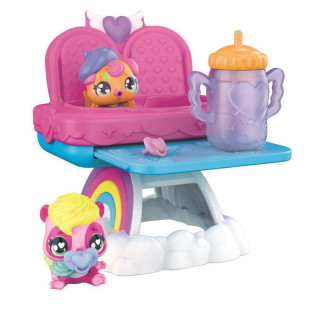 Hatchimals hrací set s krmící židlí pro zvířátka