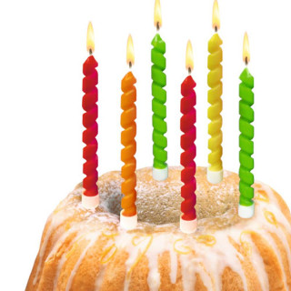 Dekorační svíčky 6ks Twister