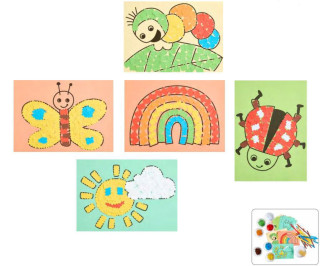 Kreativní sada První lepení Jarní obrázky Haba Craft Kit