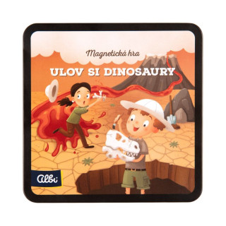 Magnetická hra na cesty - Ulov si dinosaury Albi