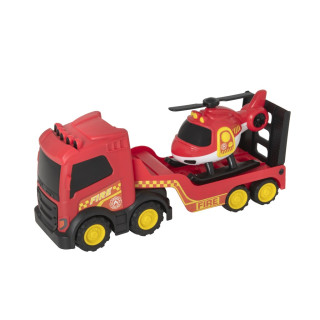 Hasičský nákladní vůz a helikoptéra Teamsterz 