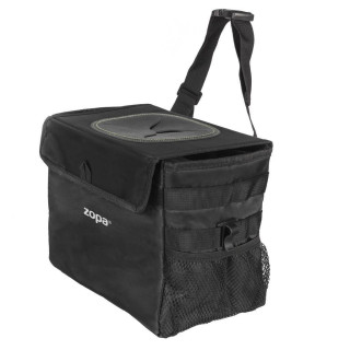 Odpadkový koš do auta vodotěsný s víkem black Zopa