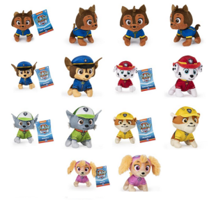 Paw Patrol základní plyšáci 12 cm