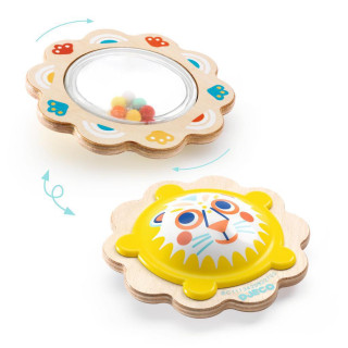 Djeco Chrastítko se zrcátkem Lvíček