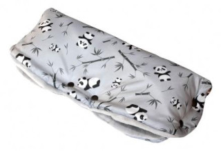 Rukávník ke kočárku Panda sv.šedá