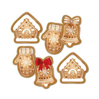 Dárková visačka 6 ks - Perníčky