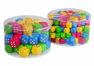 Hrací kostky dřevo 1,6cm 1 ks