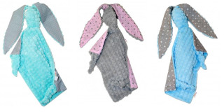 Mazlík, přítulníček Králíček, minky + bavlna Baby Nellys