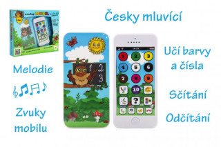 Naučný mobilní telefon Moudrá sova se zvukem