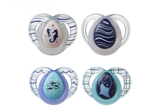 Šidítko C2N silikon Night 2ks 6-18 m Tommee Tippee