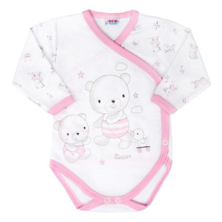 Kojenecké body s bočním zapínáním New Baby Bears Růžové