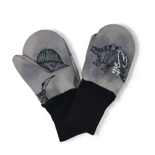 Palcové rukavice softshell Dino dobrodruh šedé Esito