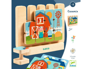 Dřevěná hra Domky Djeco