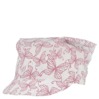 Letní šátek s kšiltem motýlci růžoví RDX
