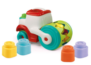 Stavební stroj, senzorický válec s měkkými kostkami Clemmy baby