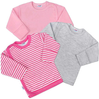 Kojenecká košilka New Baby Classic II Holka 3ks
