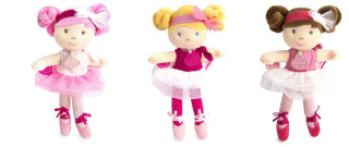 Doudou Jolijou Panenka mini baletka "Les Tutus" 23 cm