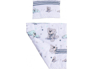 Set peřinka a polštář do kočárku Scarlett Patrik - tyrkysová