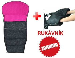 Emitex Zimní fusak Combi 3v1 Deluxe černý/fuchsie
