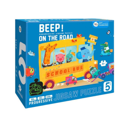 Puzzle Beep! Na cestě 3v1 Jarmelo