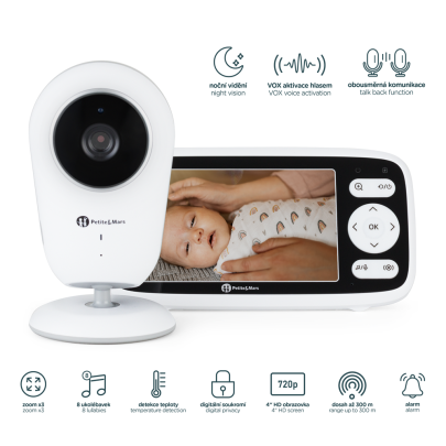 Chůvička dětská digitální Nano 4.0 Petite & Mars