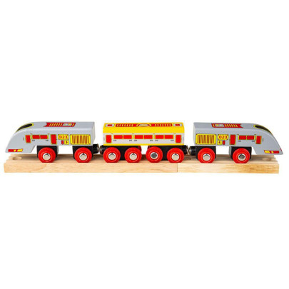 Rychlík Eurostar + 3 koleje Bigjigs Rail